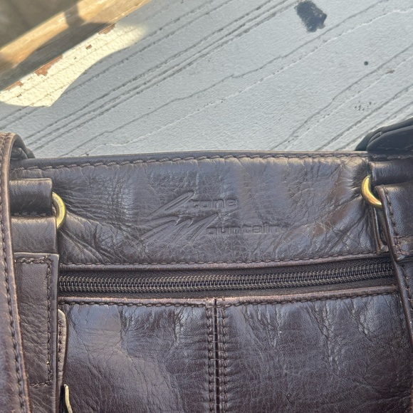 Stone Mountain Accessories Black Leather Men's Bag - Picture 2 of 7